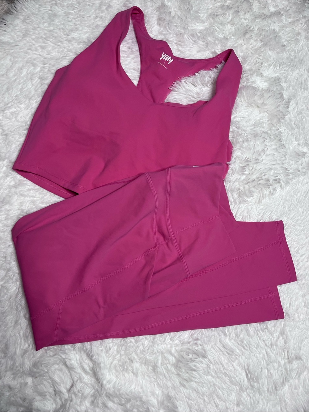 YITTY Hot Pink Activewear Top and Leggings